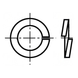 Şaibă elastică M6 Oțel Inoxidabil A2 D9,9mm h1,6mm | Electronic-mag.ro | Componente Electronice