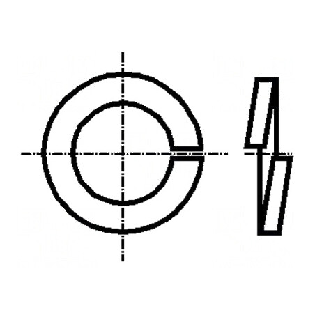 Şaibă elastică M6 D11,8mm h1,6mm oţel zincat | Electronic-mag.ro | Componente Electronice