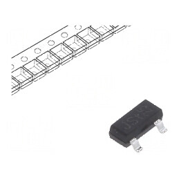 Diodă SMD 250V 200mA 50ns SOT23 Ufmax 1,25V 0,25W | Electronic-mag.ro | Componente Electronice