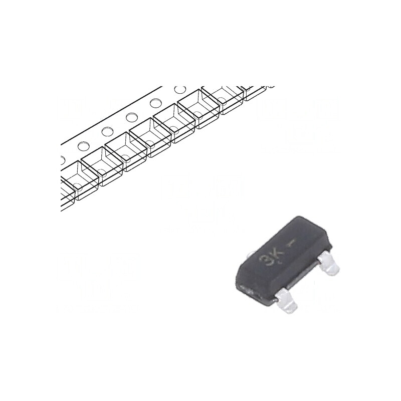 Tranzistor PNP bipolar 30V 0,1A 0,3W SOT23 | Electronic-mag.ro | Componente Electronice