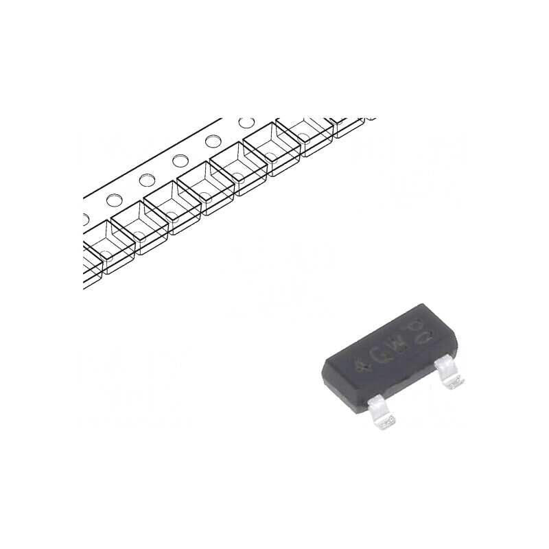 Tranzistor PNP bipolar 45V 0,1A SOT23 TO236AB | Electronic-mag.ro | Componente Electronice