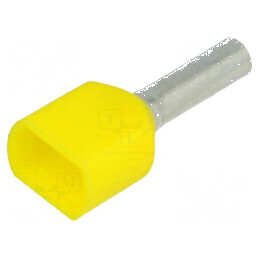 Vârf tub de capăt izolată dublă cupru 1mm² 8mm cositorit | Electronic-mag.ro | Componente Electronice
