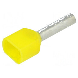 Vârf tub capăt izolată dublă cupru 1mm² 10mm cositorit | Electronic-mag.ro | Componente Electronice