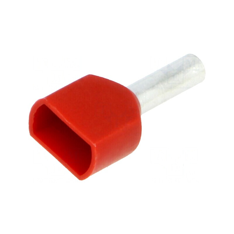 Vârf tub de capăt izolată dublă cupru 1,5mm2 8mm cositorit | Electronic-mag.ro | Componente Electronice Vârf tub de capăt izolată dublă cupru 1,5mm2 8mm cositorit | Electronic-mag.ro | Componente Electronice