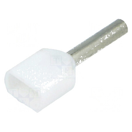 Vârf tub capăt izolată dublă cupru 0,5mm² 8mm cositorit | Electronic-mag.ro | Componente Electronice