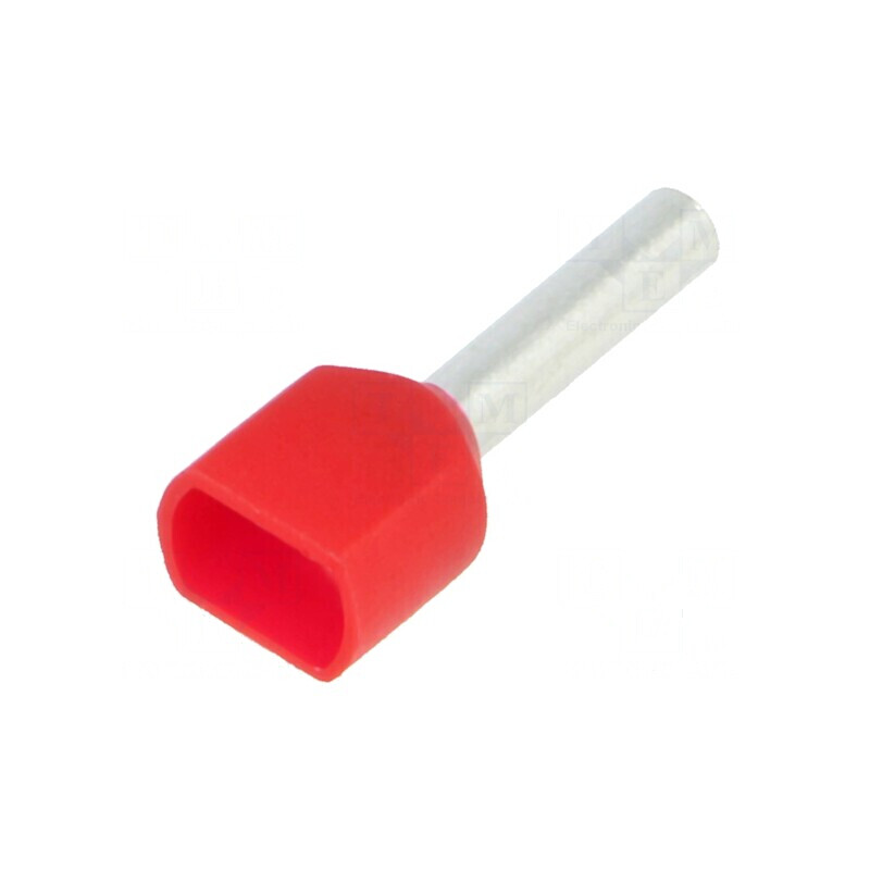 Vârf tub de capăt izolată dublă cupru 1mm² 10mm cositorit | Electronic-mag.ro | Componente Electronice Vârf tub de capăt izolată dublă cupru 1mm² 10mm cositorit | Electronic-mag.ro | Componente Electronice