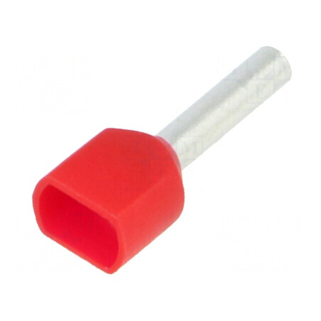 Vârf tub de capăt izolată dublă cupru 1mm² 10mm cositorit | Electronic-mag.ro | Componente Electronice