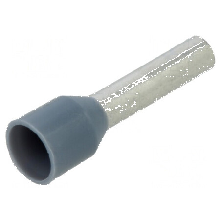 Vârf tub de capăt izolată cupru 2,5mm² 10mm cositorit gri | Electronic-mag.ro | Componente Electronice