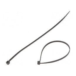 Colier de strângere poliamidă 160mm 2,5mm 80N negru | Electronic-mag.ro | Componente Electronice