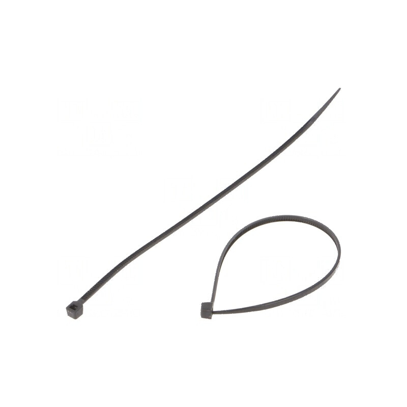 Colier de strângere poliamidă 160mm 2,5mm 80N negru | Electronic-mag.ro | Componente Electronice