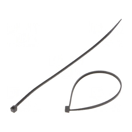 Colier de strângere poliamidă 160mm 2,5mm 80N negru | Electronic-mag.ro | Componente Electronice