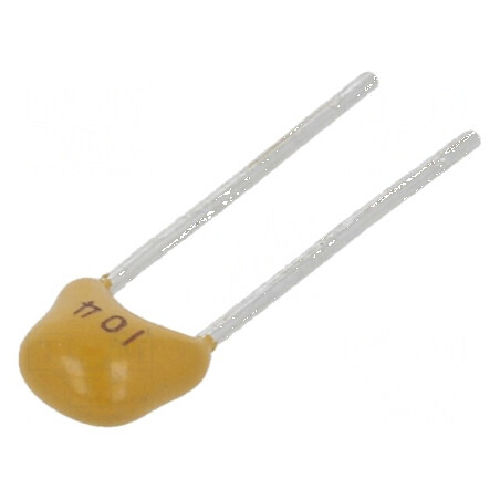 Condensator ceramic 100nF 50V X7R ±10% THT 2,54mm | Electronic-mag.ro | Componente Electronice