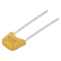 Condensator ceramic 10nF 50V X7R ±10% THT 2,54mm | Electronic-mag.ro | Componente Electronice