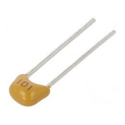 Condensator ceramic 10pF 50V C0G NP0 ±5% THT 2,54mm | Electronic-mag.ro | Componente Electronice