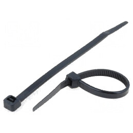 Colier de strângere poliamidă 120mm negru 215,5N | Electronic-mag.ro | Componente Electronice