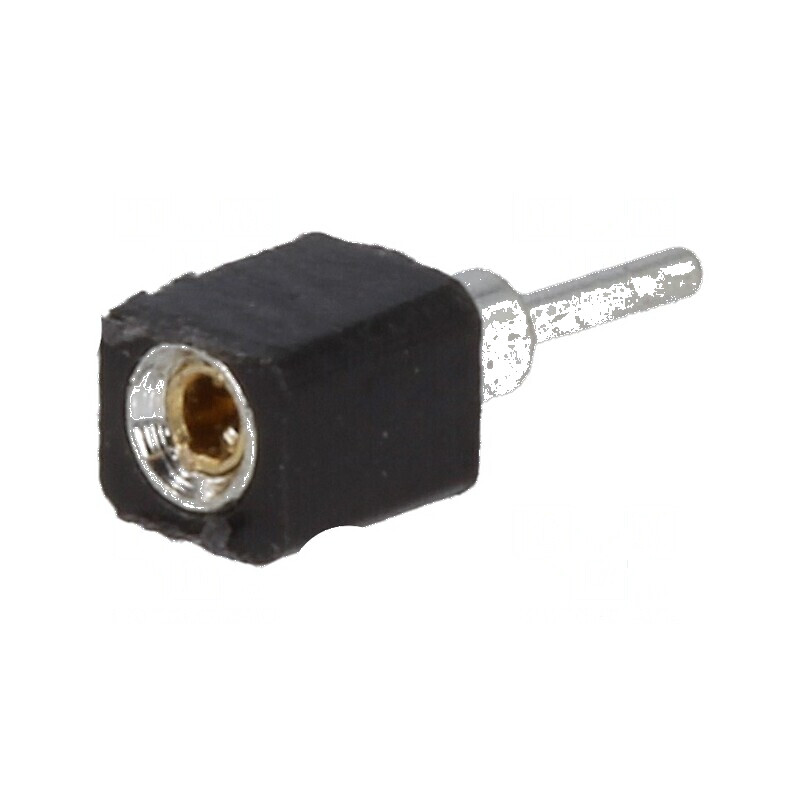Conector şiruri pini soclu mamă 1 contact întors THT | Electronic-mag.ro | Componente Electronice