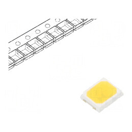 Banda LED SMD 2835 albă 22-24lm 3100K 120° 60mA 60m | Electronic-mag.ro | Componente Electronice