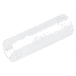 Bucșă de distanțare LED 4mm x 3mm x 12mm naturală | Electronic-mag.ro | Componente Electronice