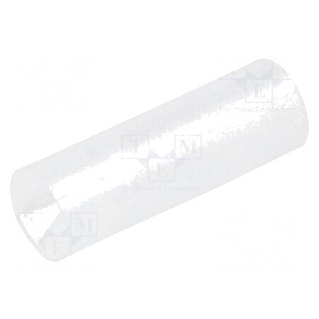 Bucșă de distanțare LED 4mm x 3mm x 12mm naturală | Electronic-mag.ro | Componente Electronice