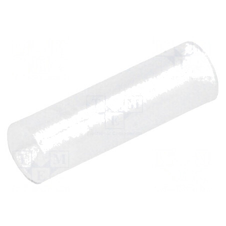 Bucșă de distanțare LED 4mm x 3mm x 13mm naturală | Electronic-mag.ro | Componente Electronice