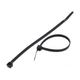 Colier de strângere poliamidă 160mm 4,8mm 222N negru | Electronic-mag.ro | Componente Electronice