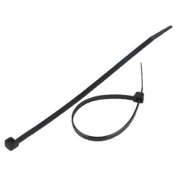 Colier de strângere poliamidă 180mm 4,8mm 222N negru | Electronic-mag.ro | Componente Electronice