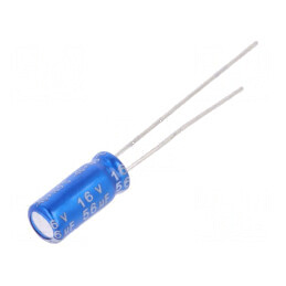 Condensator electrolitic THT 56uF 16V 5x11mm 2mm Raster | Electronic-mag.ro | Componente Electronice