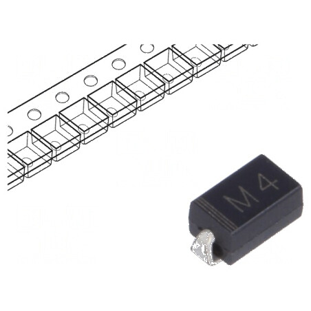 Diodă redresoare SMD 400V 1A SMA Ufmax 1,1V Ifsm 30A | Electronic-mag.ro | Componente Electronice