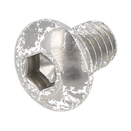 Şurub M4x6 Cap buton imbus HEX 2,5mm oțel inoxidabil A2 | Electronic-mag.ro | Componente Electronice