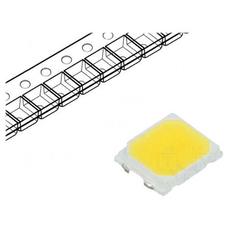 LED SMD 2835 Alb Neutru 4000K 24-30lm 120° 60mA | Electronic-mag.ro | Componente Electronice