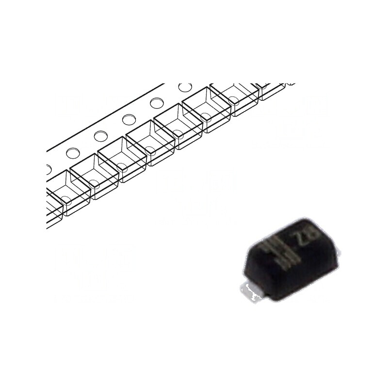 Diodă Zener 0,3W 30V 6mA SMD SOD523F | Electronic-mag.ro | Componente Electronice