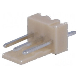 Conector cablu-placă soclu tată NS25 2,54mm 3 PIN THT 250V | Electronic-mag.ro | Componente Electronice