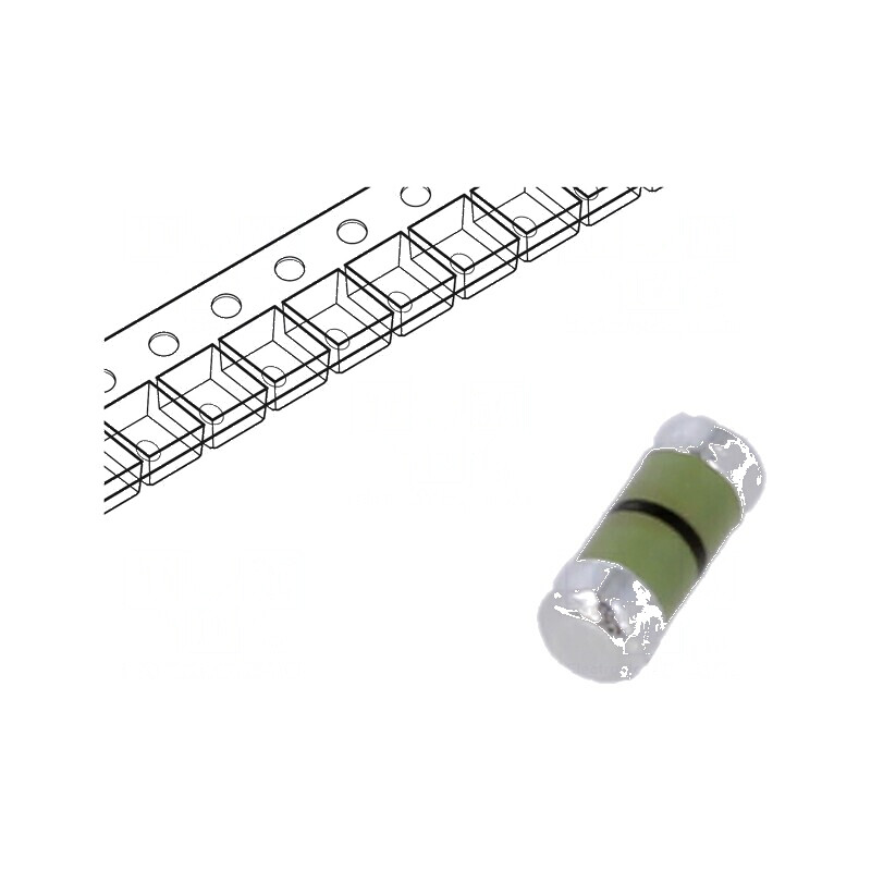 Rezistor SMD 0204 MiniMELF 0Ω 250mW Ø1,4x3,6mm | Electronic-mag.ro | Componente Electronice