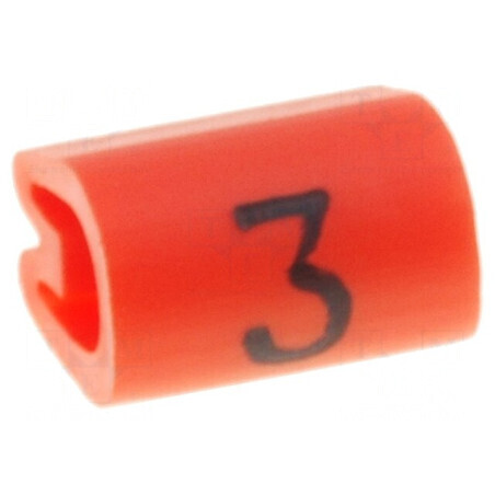 Markere Marcaj PVC Portocalie 3 2÷3,2mm -45÷70°C | Electronic-mag.ro | Componente Electronice