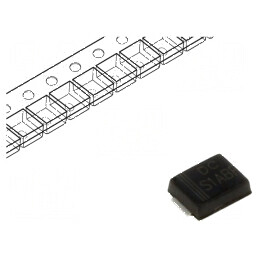 Diodă redresoare SMD 50V 1A SMB flat Ufmax 1,1V Ifsm 30A | Electronic-mag.ro | Componente Electronice