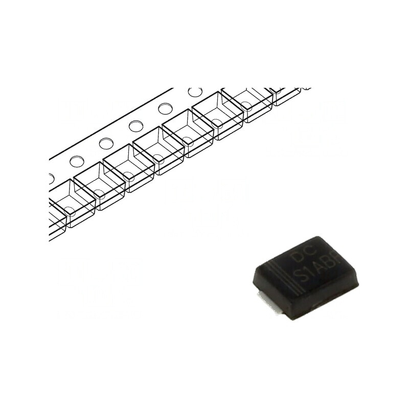 Diodă redresoare SMD 50V 1A SMB flat Ufmax 1,1V Ifsm 30A | Electronic-mag.ro | Componente Electronice Diodă redresoare SMD 50V 1A SMB flat Ufmax 1,1V Ifsm 30A | Electronic-mag.ro | Componente Electronice