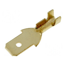Terminal plat 4,7mm 0,3-1mm² aurit tată pe cablu crimpat | Electronic-mag.ro | Componente Electronice