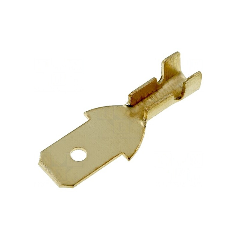 Terminal plat 4,7mm 0,3-1mm² aurit tată pe cablu crimpat | Electronic-mag.ro | Componente Electronice