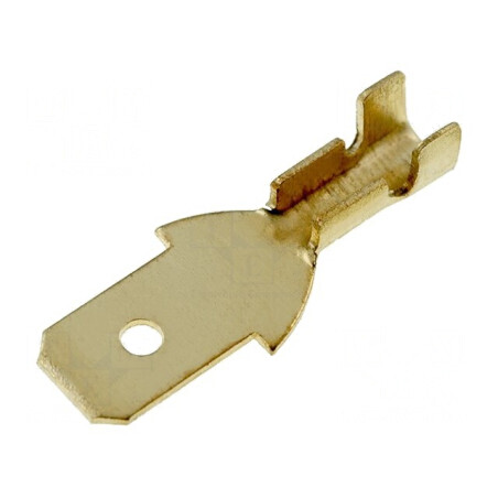 Terminal plat 4,7mm 0,3-1mm² aurit tată pe cablu crimpat | Electronic-mag.ro | Componente Electronice