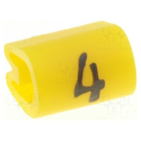 Markere Marcaj PVC Galben 4 3,8-6,3mm 45-70°C | Electronic-mag.ro | Componente Electronice