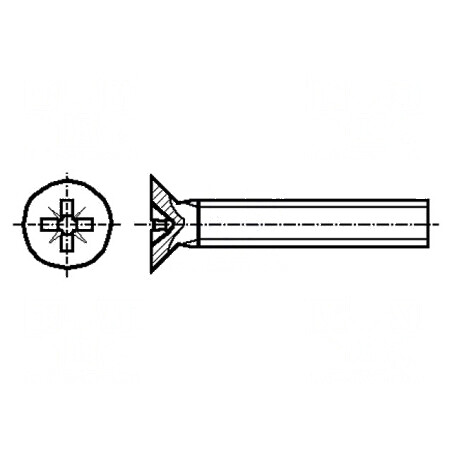 Şurub M2.5x6 îngropat Pozidriv PZ1 DIN 965A | Electronic-mag.ro | Componente Electronice