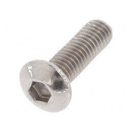 Şurub M3x10 Cap buton imbus HEX 2mm oțel inoxidabil A2 | Electronic-mag.ro | Componente Electronice