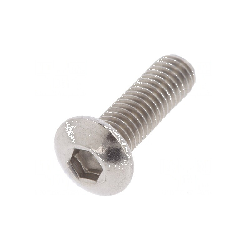 Şurub M3x10 Cap buton imbus HEX 2mm oțel inoxidabil A2 | Electronic-mag.ro | Componente Electronice