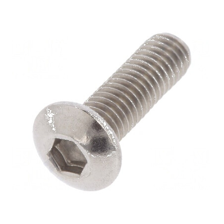 Şurub M3x10 Cap buton imbus HEX 2mm oțel inoxidabil A2 | Electronic-mag.ro | Componente Electronice