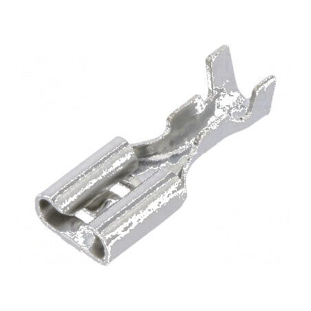 Terminal plat 4,8mm 0,5mm mamă crimpat pe cablu 0,5-1mm2 | Electronic-mag.ro | Componente Electronice