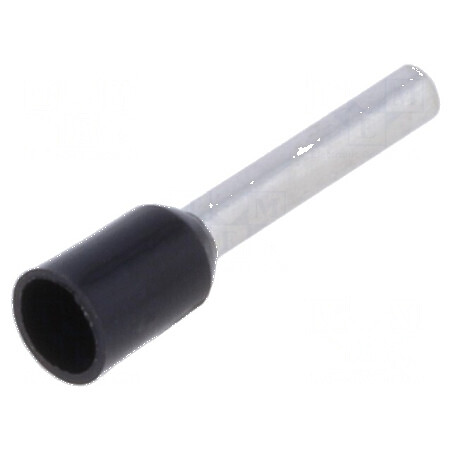 Vârf tub de capăt izolată cupru 1,5mm² 12mm cositorit negru | Electronic-mag.ro | Componente Electronice