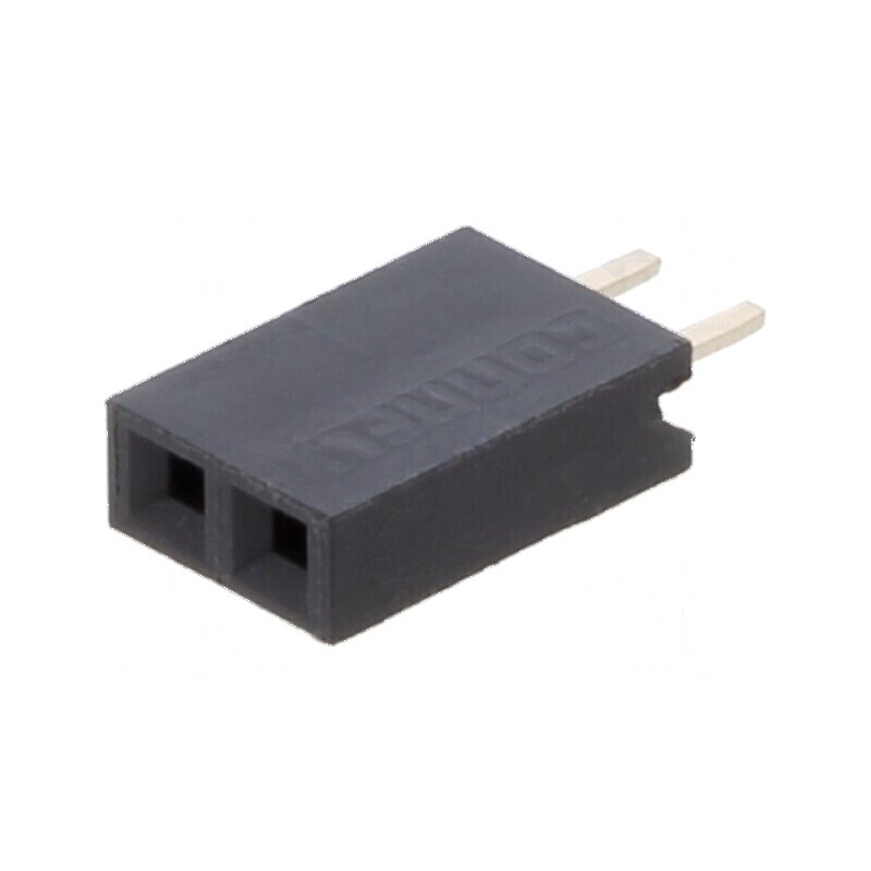 Conector şiruri pini soclu mamă 1x2 2,54mm THT | Electronic-mag.ro | Componente Electronice Conector şiruri pini soclu mamă 1x2 2,54mm THT | Electronic-mag.ro | Componente Electronice