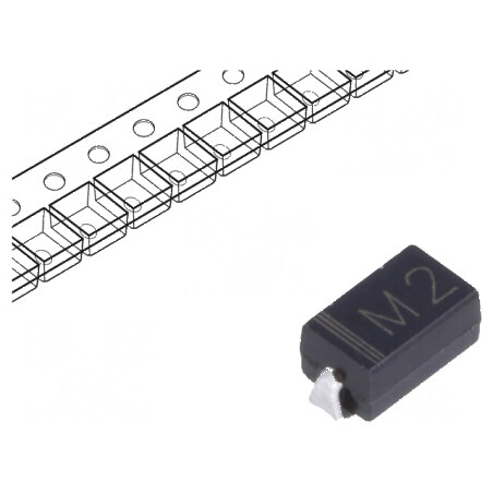 Diodă redresoare SMD 100V 1A 1,1V Ufmax 30A Ifsm | Electronic-mag.ro | Componente Electronice