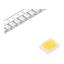 LED SMD 2835 PLCC2 Alb Cald 31-33lm 3230-3660K 80 | Electronic-mag.ro | Componente Electronice