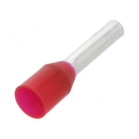 Vârf tub de capăt izolată cupru 1,5mm² 8mm cositorit crimpat | Electronic-mag.ro | Componente Electronice